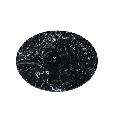 black marble round dining table
