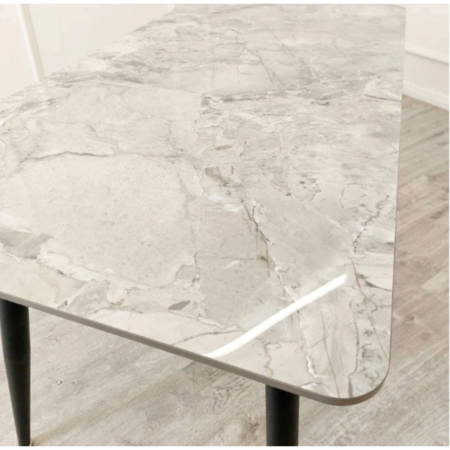 grey stone dining table